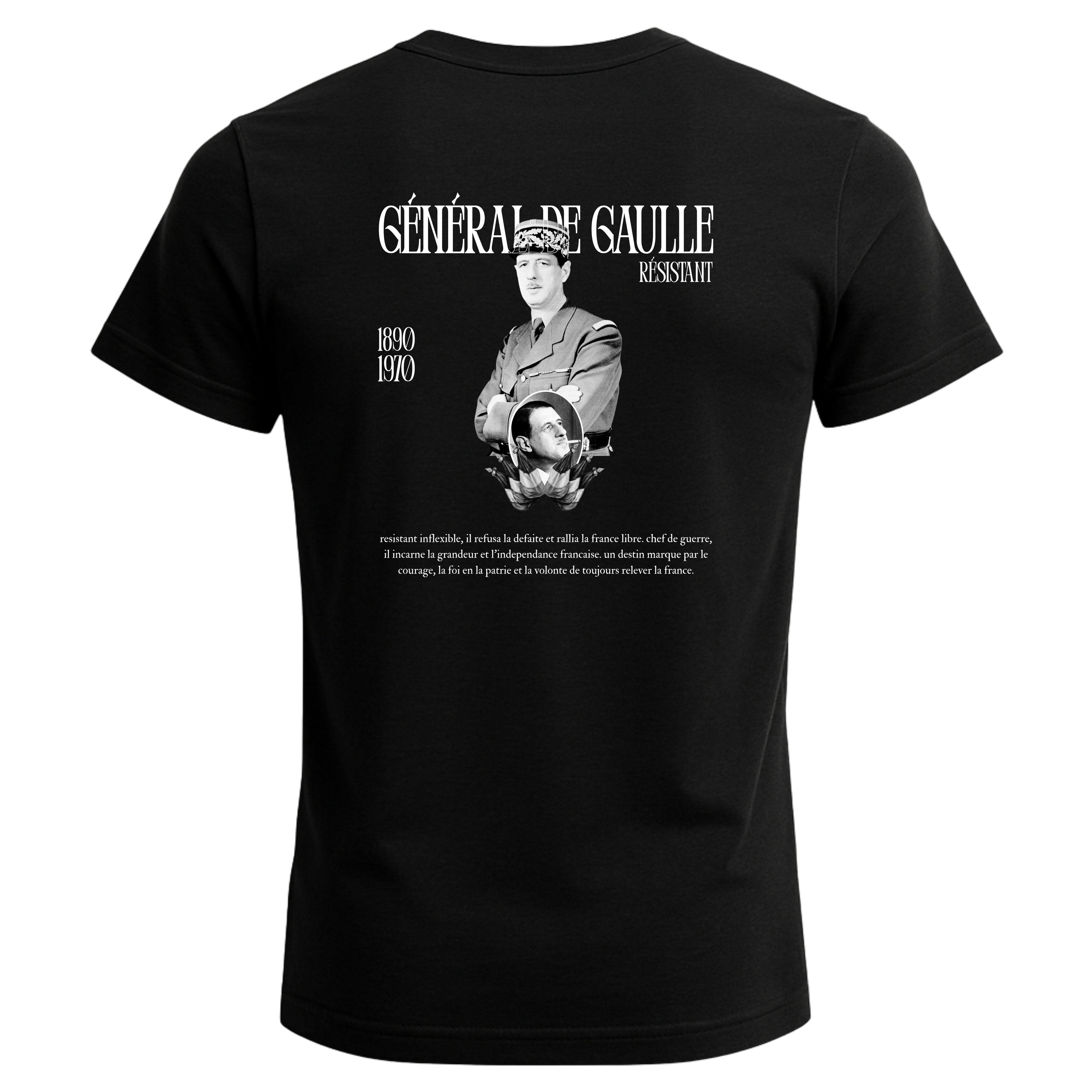 T-shirt Charles De Gaulle : I