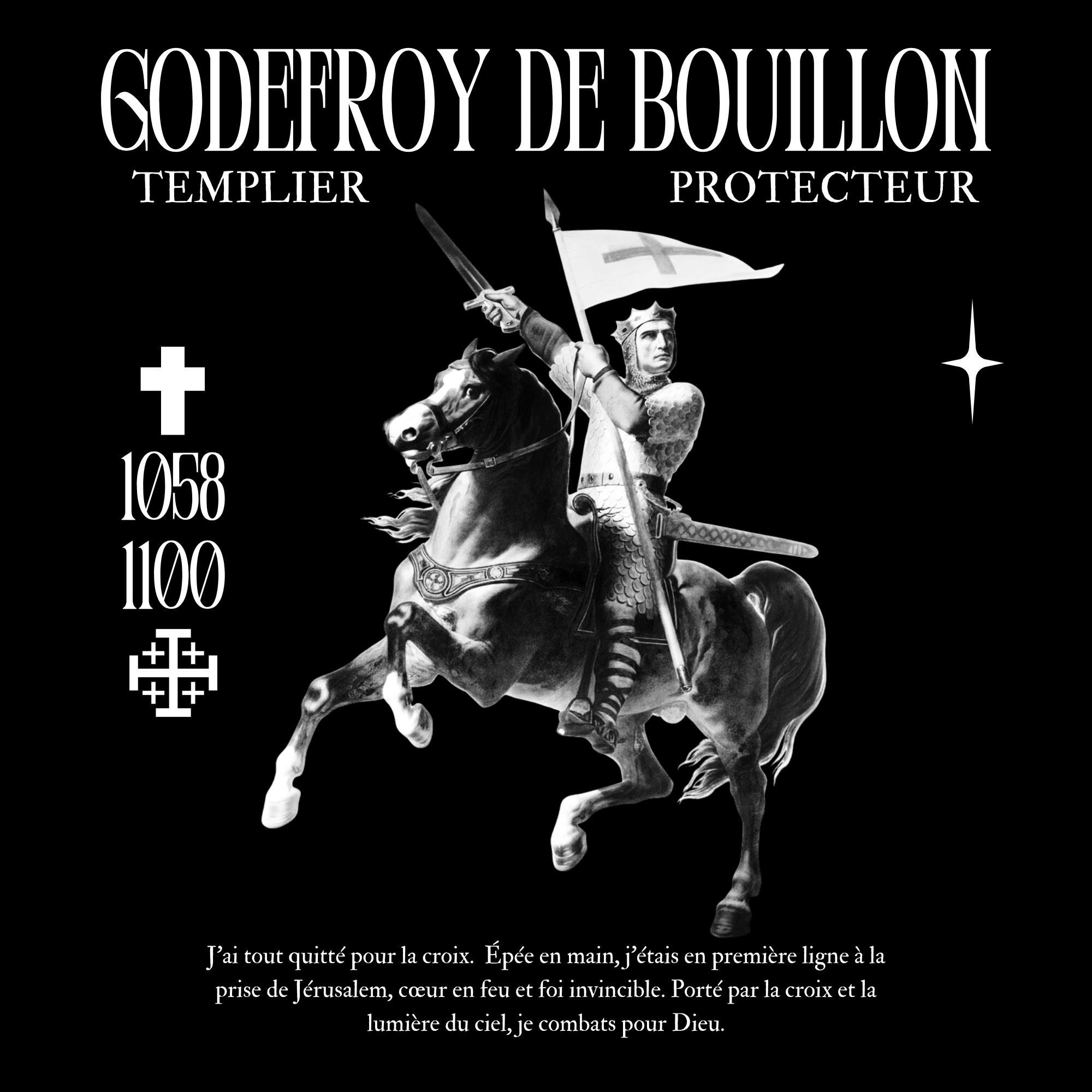 T-shirt Godefroy de Bouillon : I