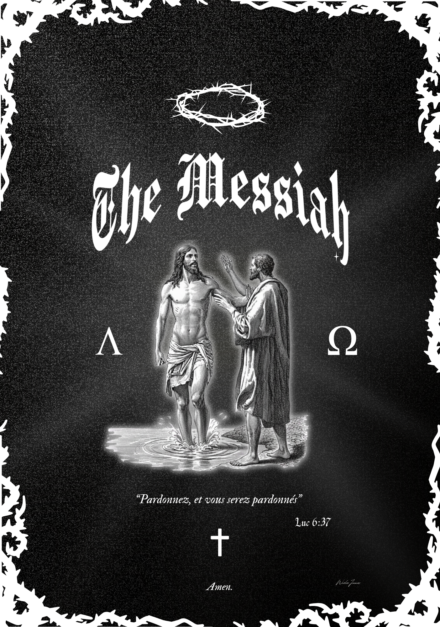 Tableau Artisanal en Or - The Messiah : II