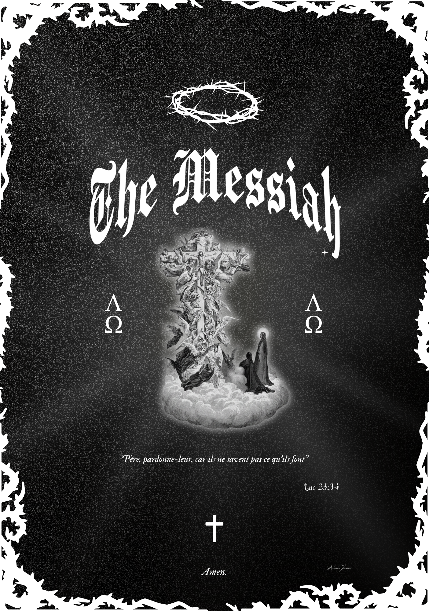 Tableau Artisanal en Or - The Messiah : IV
