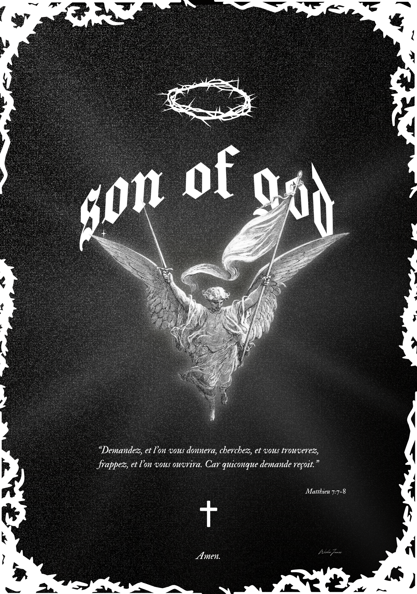 Tableau Artisanal en Or - Son Of God : I